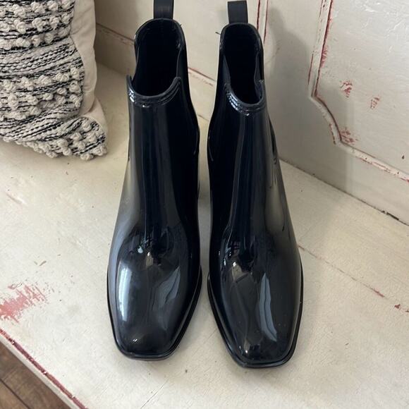 New Jeffrey Campbell size 9 black Hurricane2 rain booties boots - Picture 2 of 3